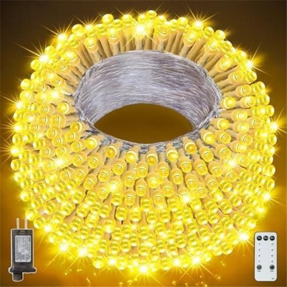 Christmas Lights outdoor 800LED 262FT, YILINM IP65 Waterproof Plug in